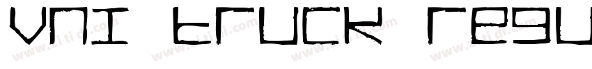 VNI Truck Regular字体转换